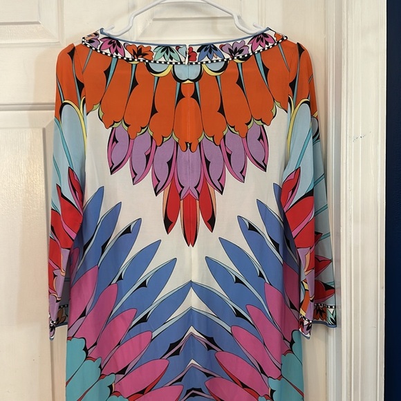 NWOT Women’s Averardo Bessi Italian Retro Floral Sheath Dress Size 10 - Picture 7 of 9